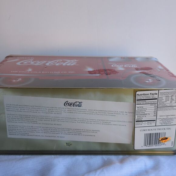 VINTAGE COLLECTIBLE 1948 COCA-COLA ROUTE TRUCK TIN BRAND NEW SEALED W/ POPCORN. - Picture 7 of 7